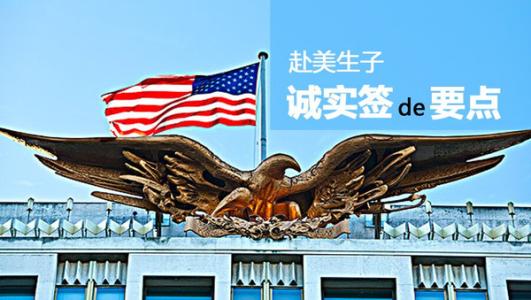 赴美生子诚实签